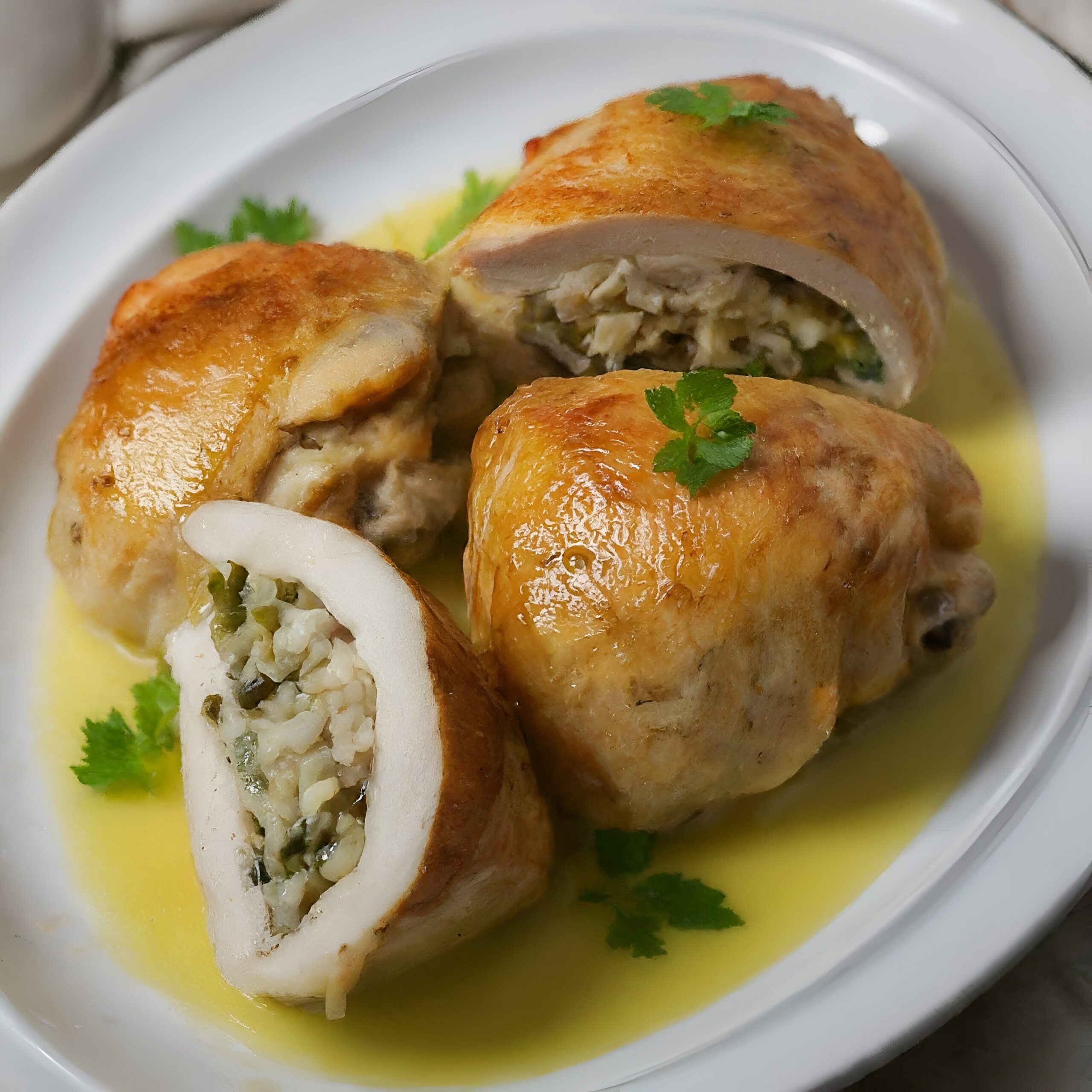 mary berry stuffed chicken thighs with lemon sauce