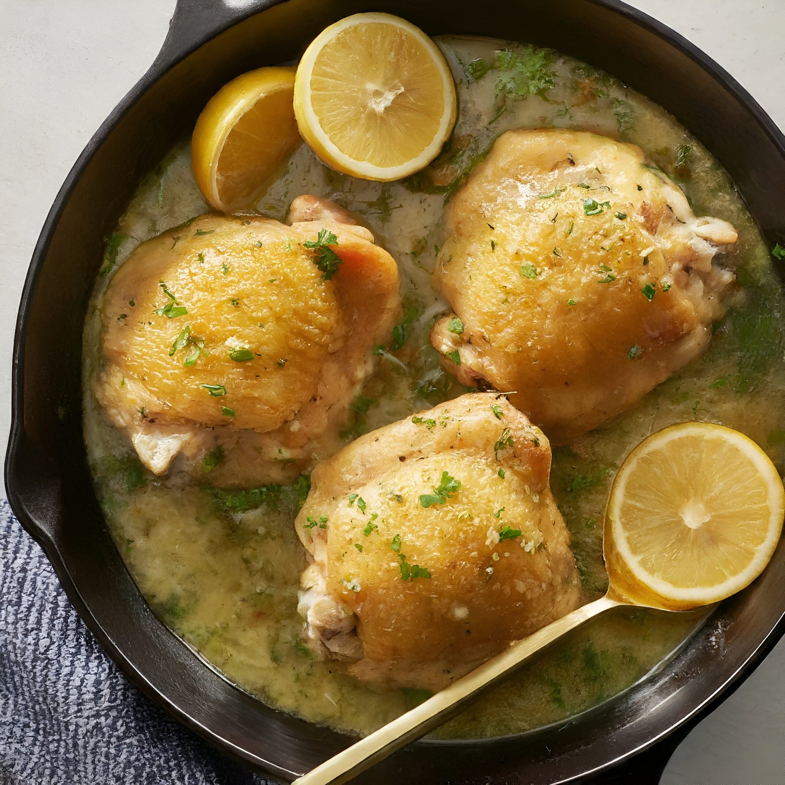 mary berry stuffed chicken thighs with lemon sauce