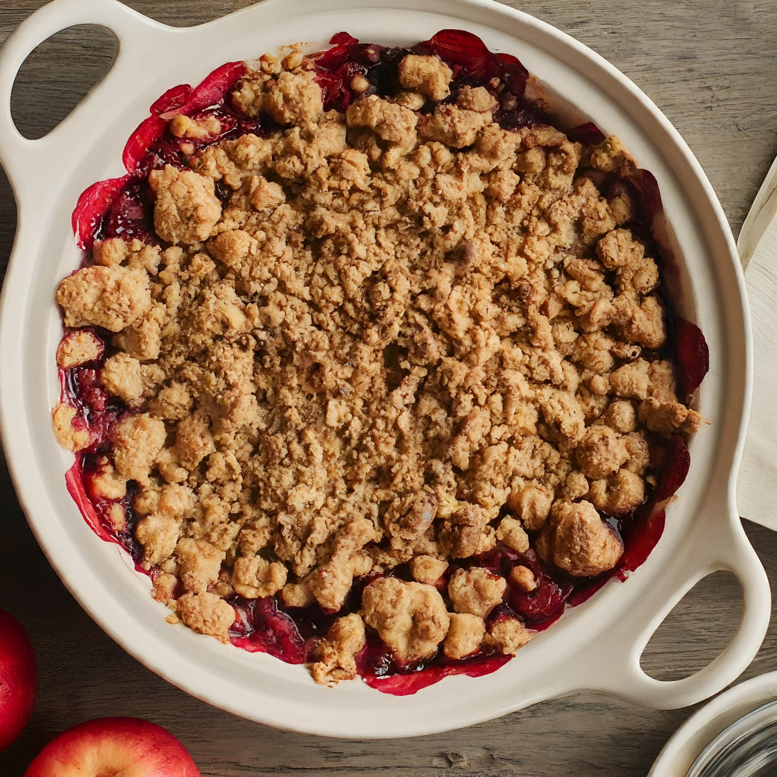 Mary berry apple and raspberry crumble