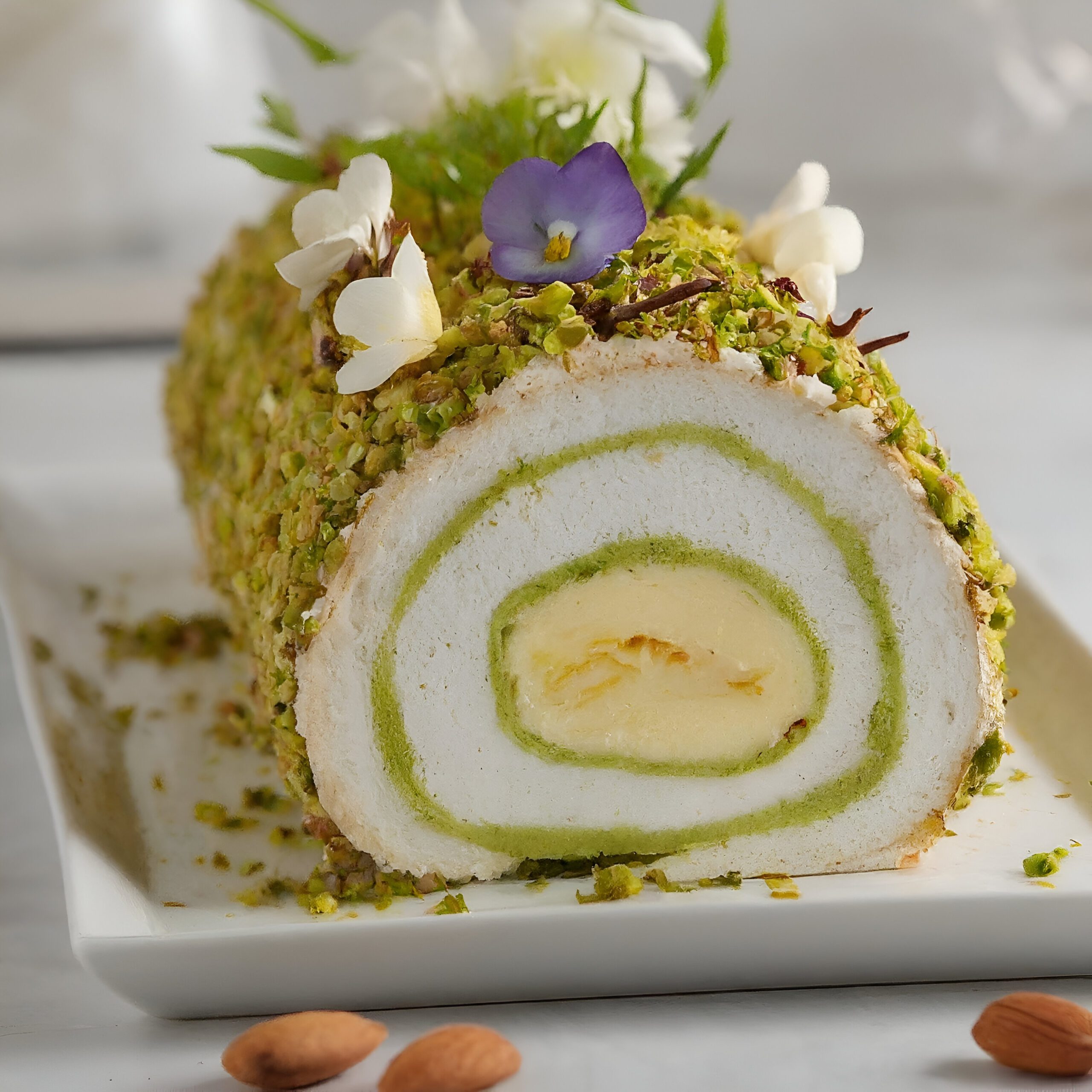 Mary berry lemon and pistachio meringue roulade