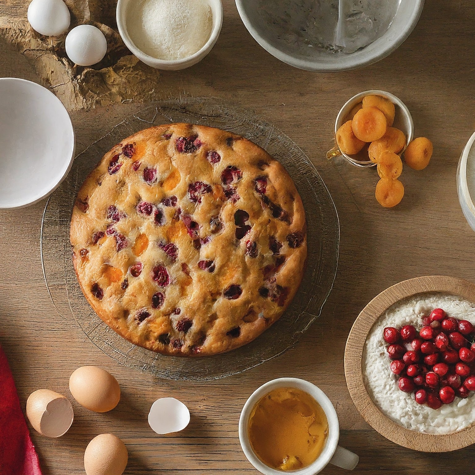 Mary berry Cranberry and Apricot Cake